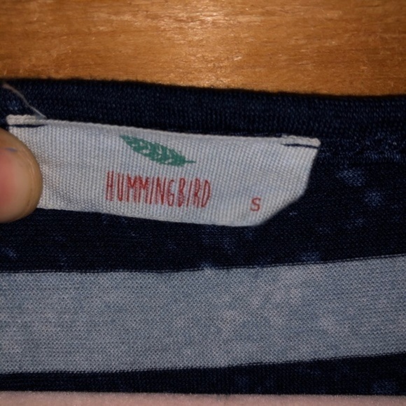 NWT Hummingbird Acid Wash Oversized Top - Picture 4 of 6